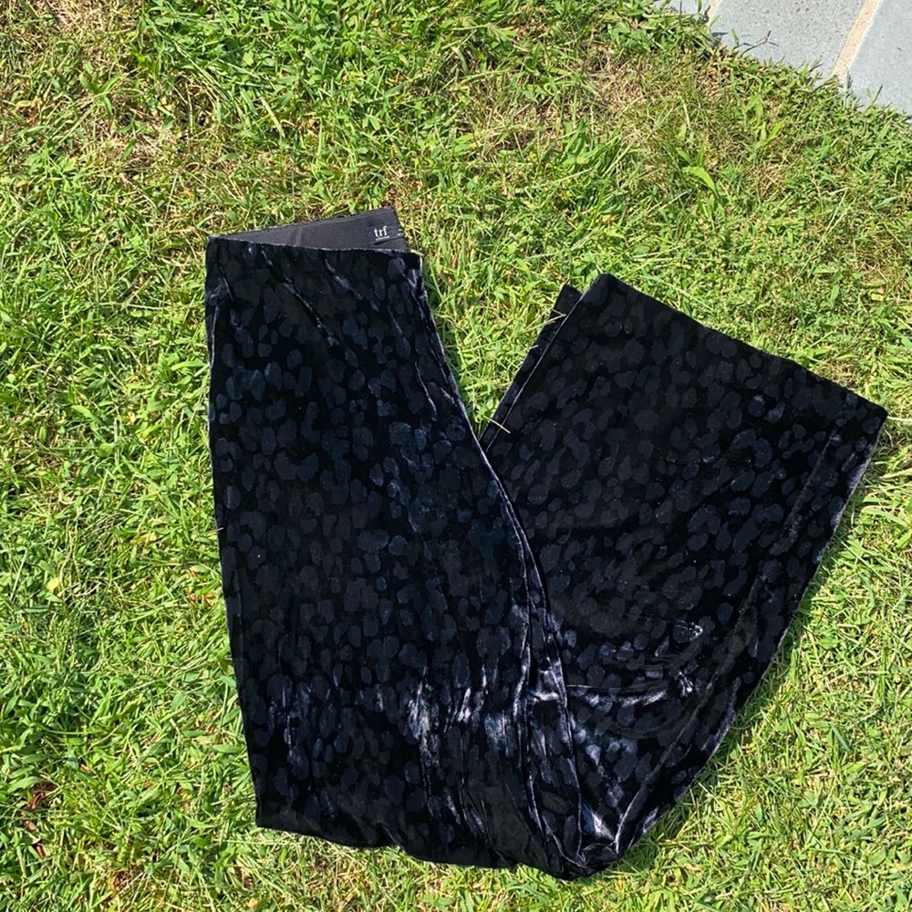 Flowy velvet pants